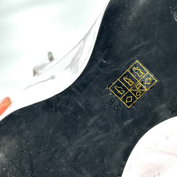 JEFFREY CAMPBELL Exhilarate Platform Wedge Sandal 9.5 White Patent Heels Glam - Picture 10 of 10